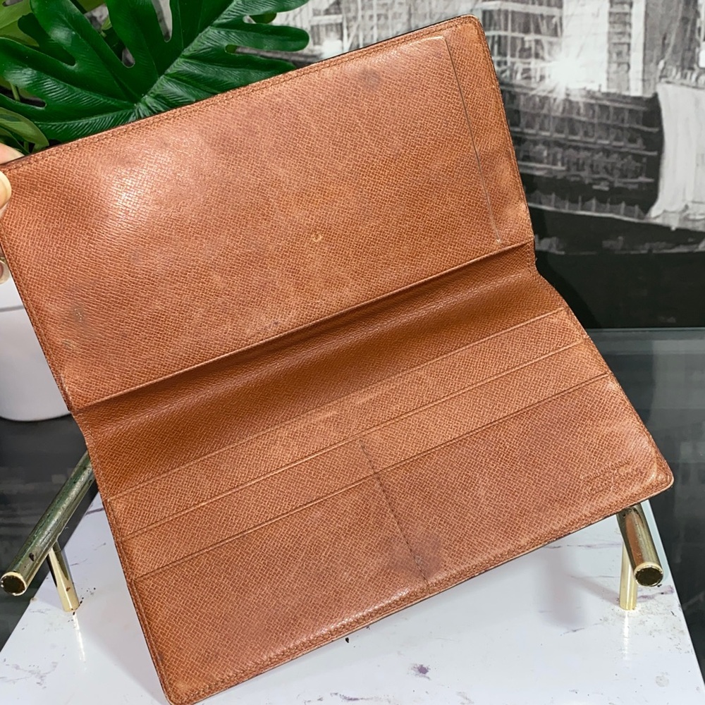 Authentic Louis Vuitton Monogram Checkbook/Phone Long Continental Wallet - Picture 9 of 17